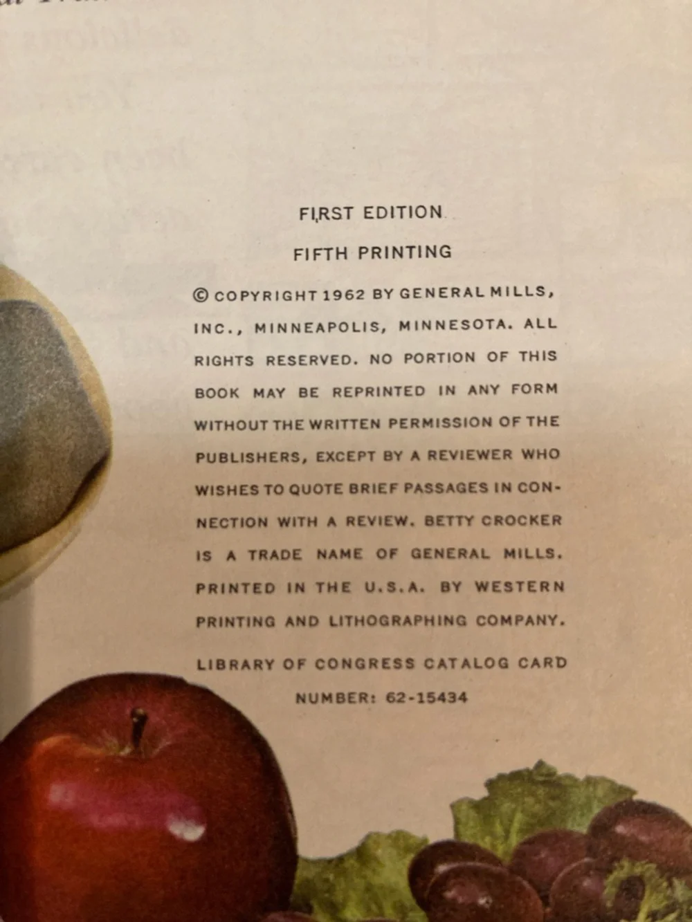 Betty Crocker’s New Good and Easy Cook Book First Edition Fifth Printing 1962